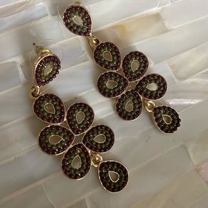 Green and Brown Earrings